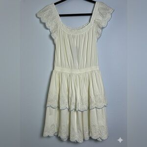 Ralph Lauren Cream Eyelet Kids Dress